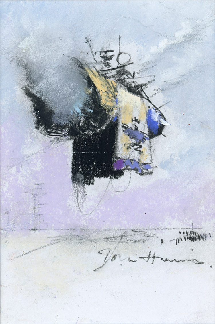 John Harris | The Repatriation of Tiberius Lanza, sketch 3